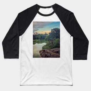 Central Park, Manhattan, New York City Baseball T-Shirt